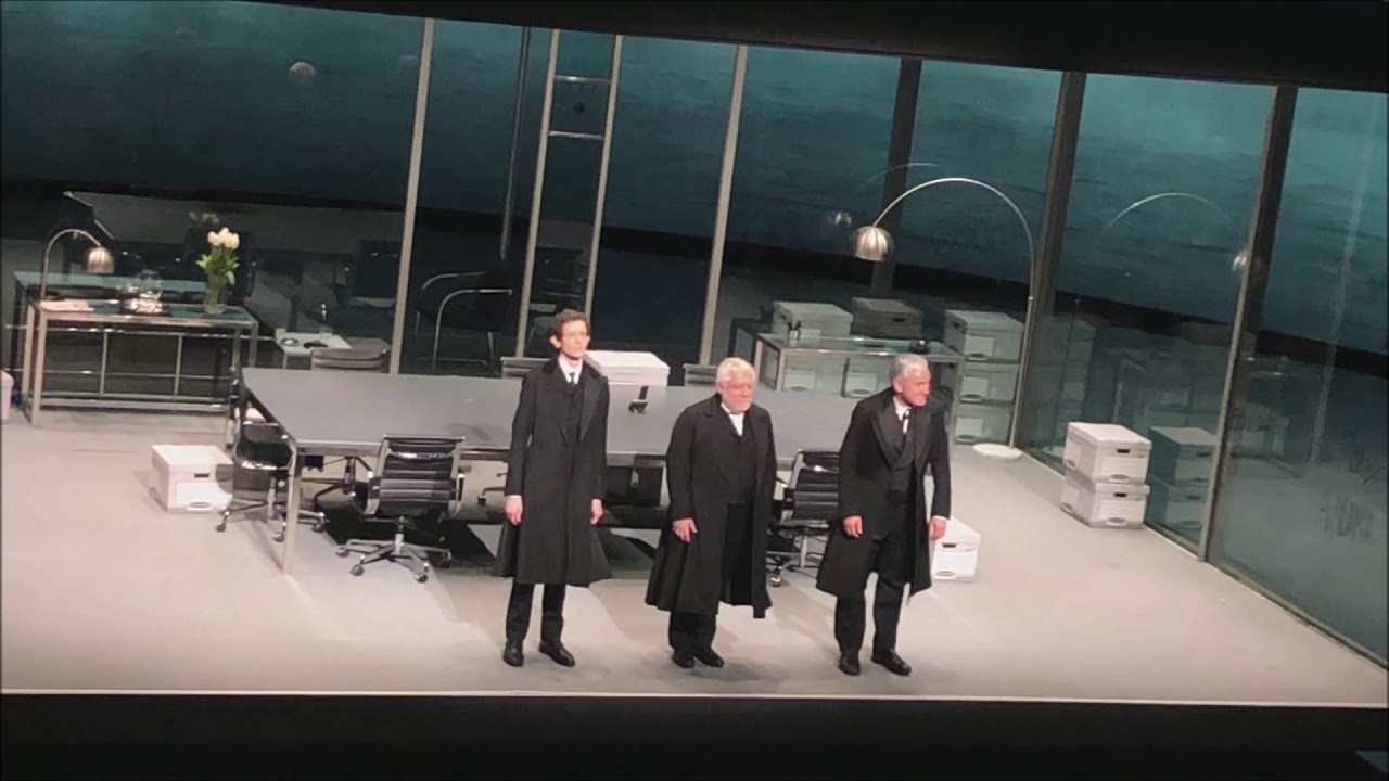 Curtain Call in The Lehman trilogy with Ben Miles, Simon Russell Beale, Adam Godley 4.1.19