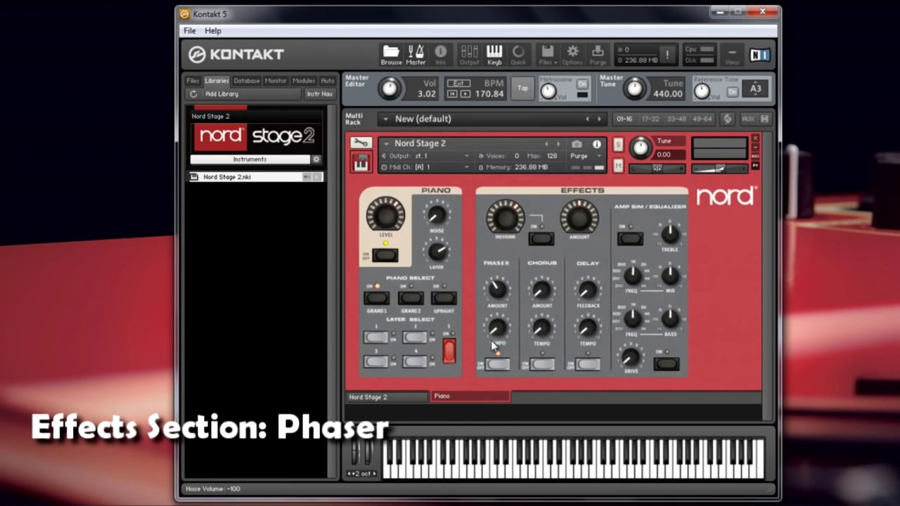[ review vst instrument ] review Nord Stage 2 Piano Sample Kontakt