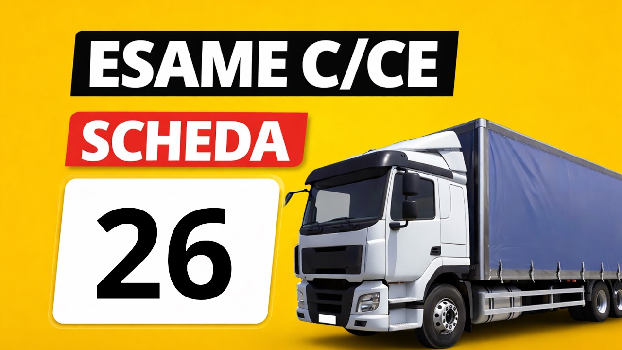 Quiz patente C - CE Simulazione esame, scheda N. 26