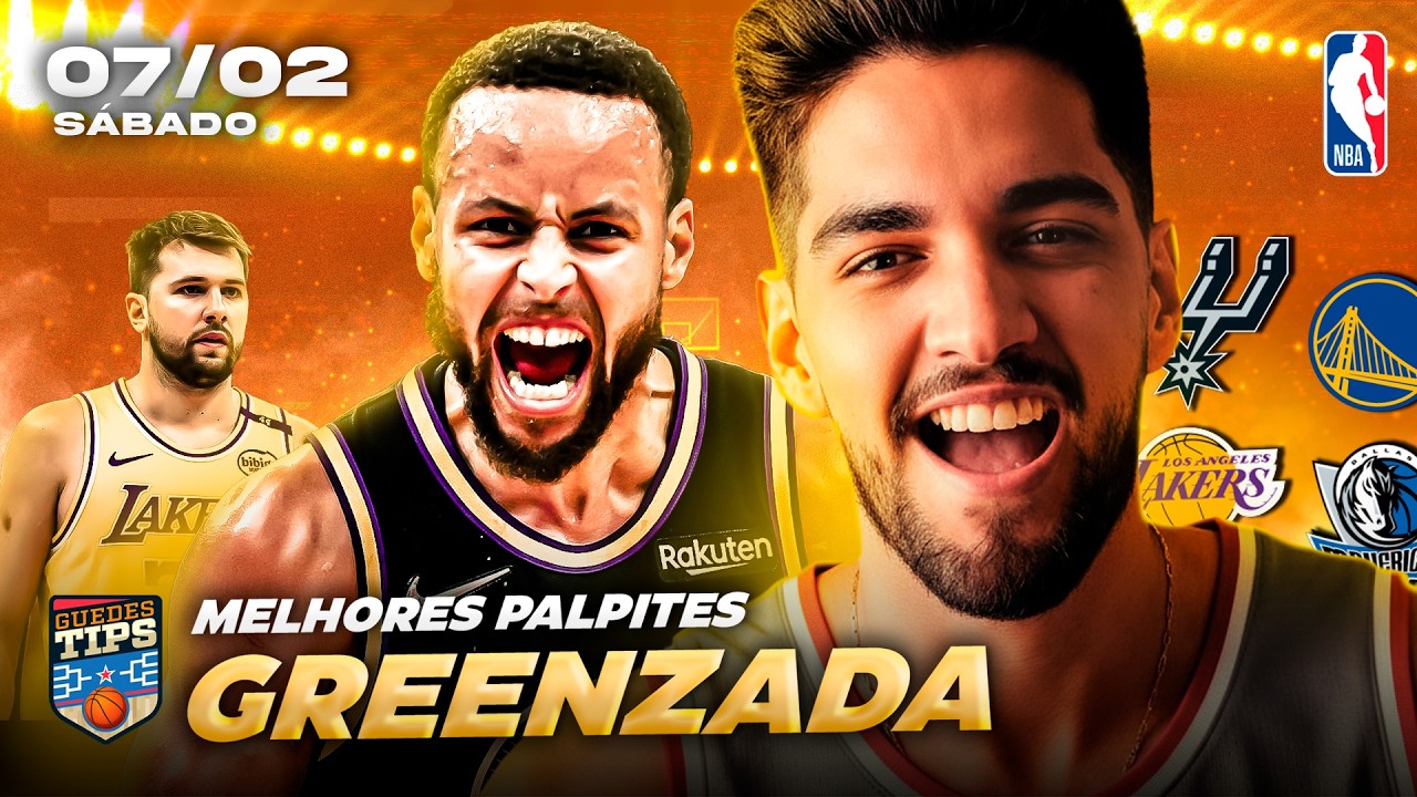 PALPITES DA NBA PARA HOJE 07 02 2026 (S&Aacute;BADO) + BILHETE PRONTO