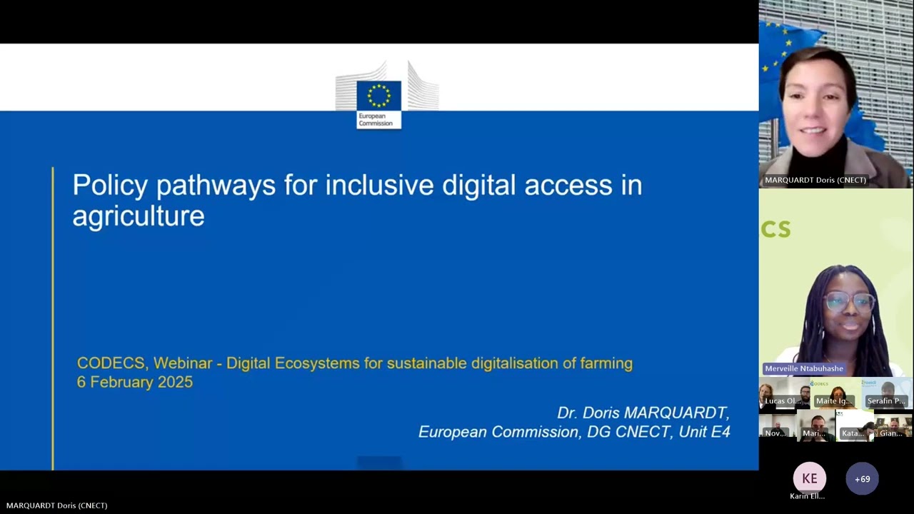 CODECS Knowledge Accelerator Webinar -  Digital Ecosystems for sustainable digitalisation of farming