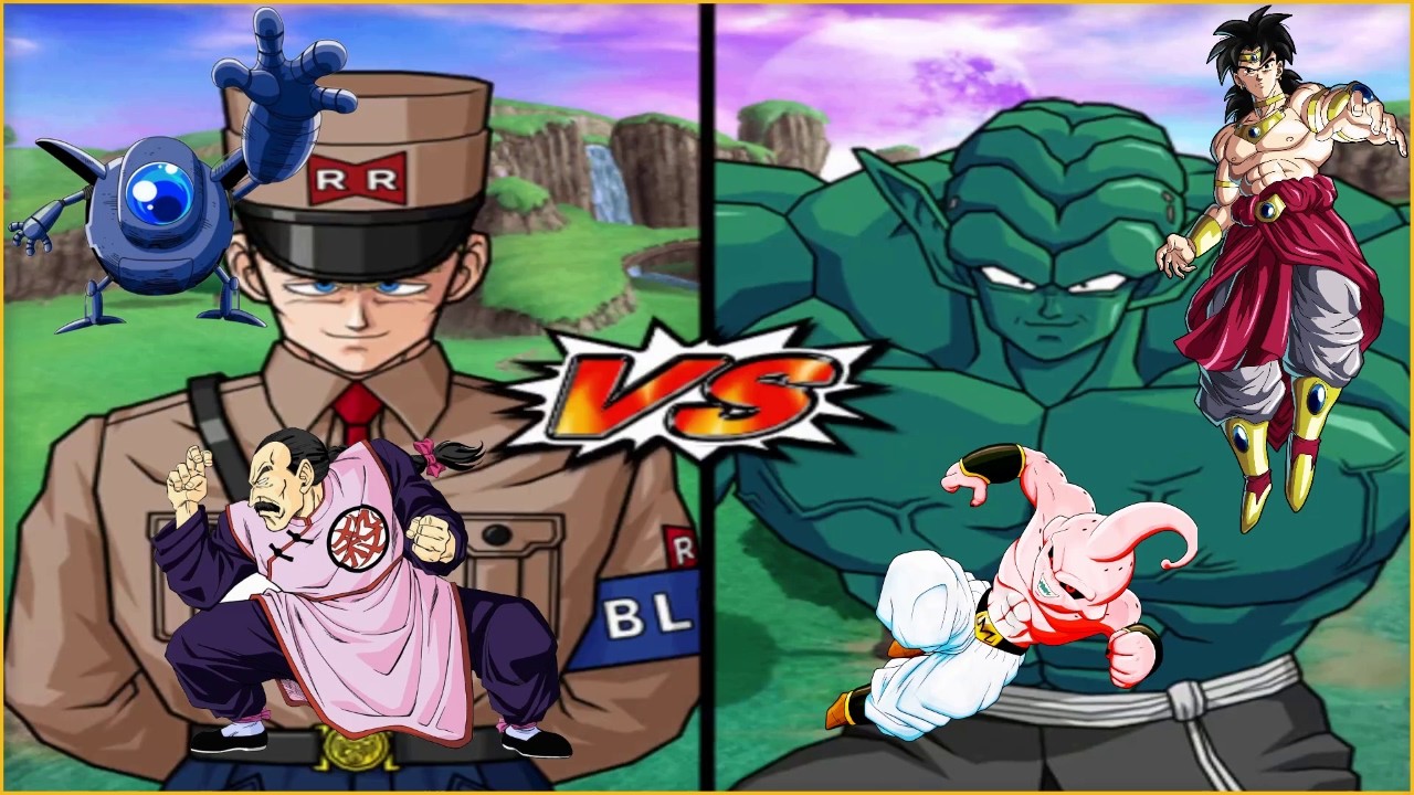 DBZ BT3 - General Blue, General Tao & Pilaf Machine VS Super Garlic Jr, Kid Buu & Broly [COM VS COM]