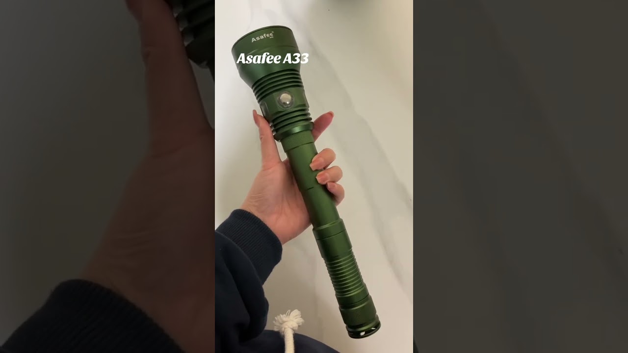 Asafee A33 300M Range IPX8 Waterproof Scuba Torch #flashlight #divinglight #scubalight #powerlight