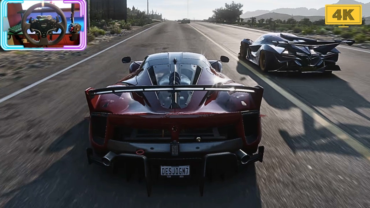 Ferrari FXX K EVO VS Extreme Track Toys - Forza Horizon 5 / Moza R3 Steering Wheel / 4K Gameplay