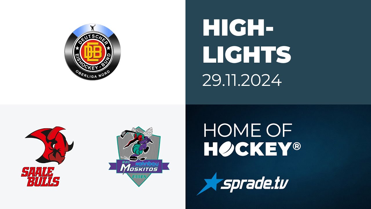 29.11.2024 - Highlights - Saale Bulls Halle vs. ESC Moskitos Essen
