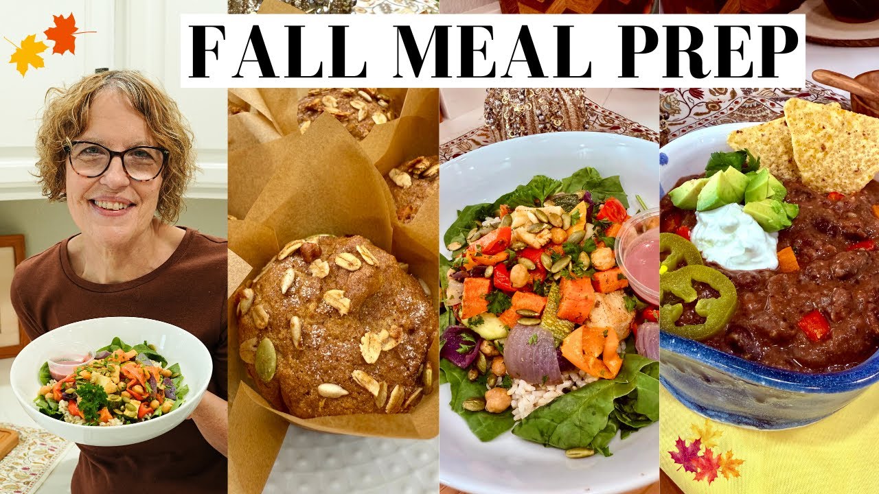 FALL Meal Prep To Lower Cholesterol Naturally | Heart Healthy & High Fiber | Bonus Recipe Cards!