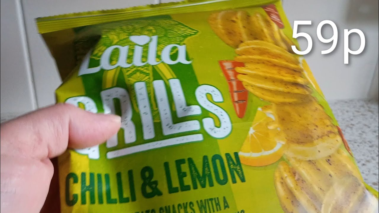 Laila Grills Chilli Lemon Crisps Review Aldi 59p