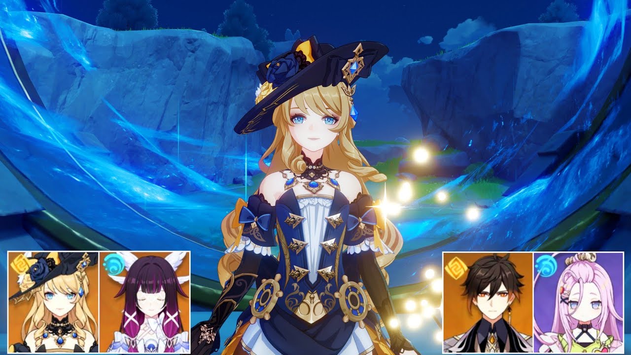 【原神】 無凸ナヴィア&無凸コロンビーナPT｜Ver.6.3 LunaIV 螺旋12層前半戦【Genshin Impact】