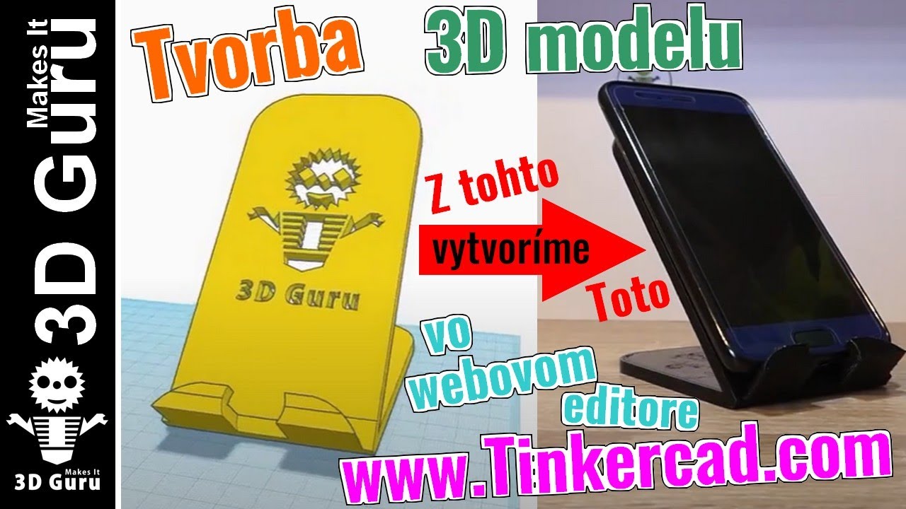 Tvorba 3D modelu v jednoduchom webovom editore Tinkercad