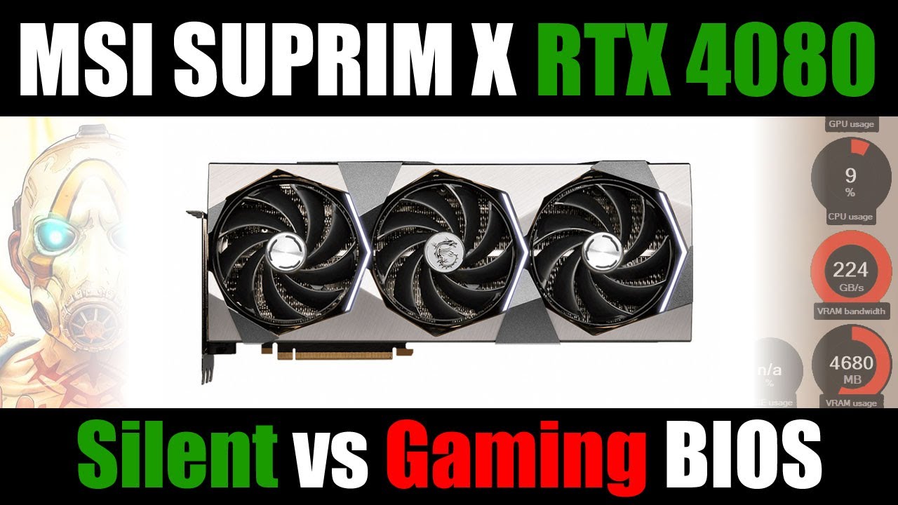 MSI RTX 4080 SUPRIM X 16G | Silent vs Gaming BIOS