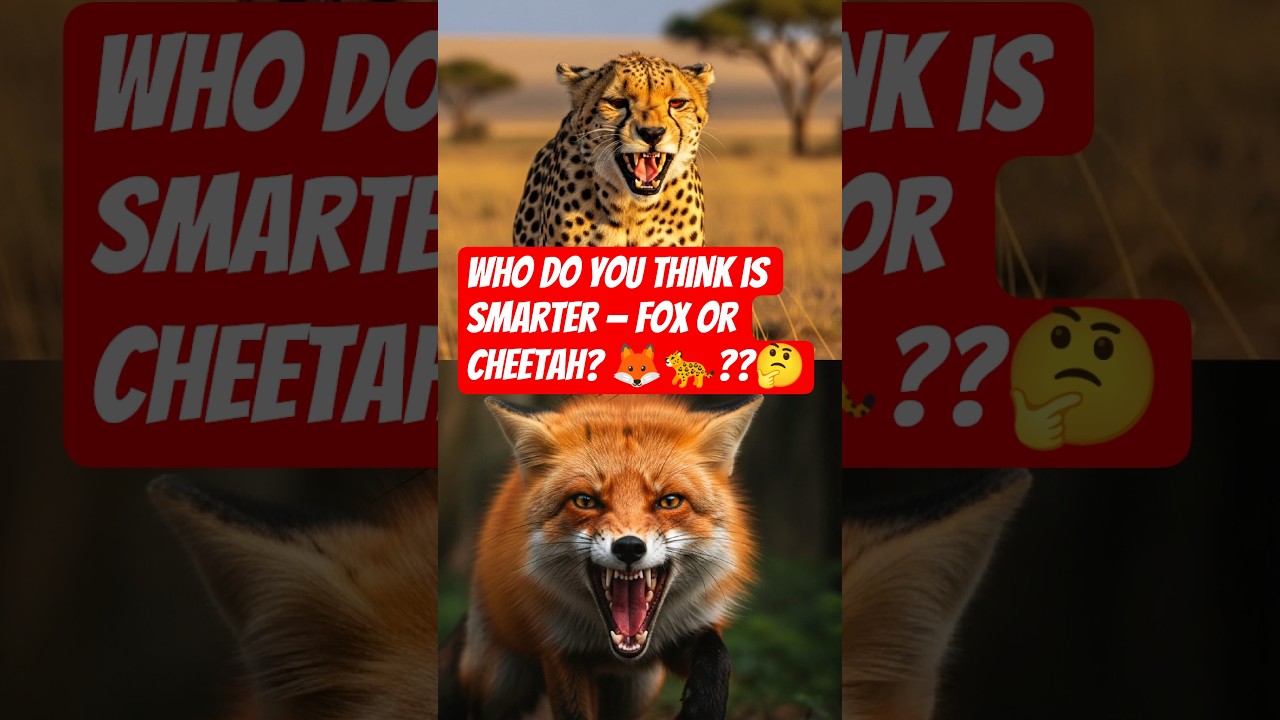 Fox Defeats 🤯☠️ Hen, Duck, Cat, Dog, and Even Eagle &mdash; cheetah vs fox | Who win..??🥵🤔