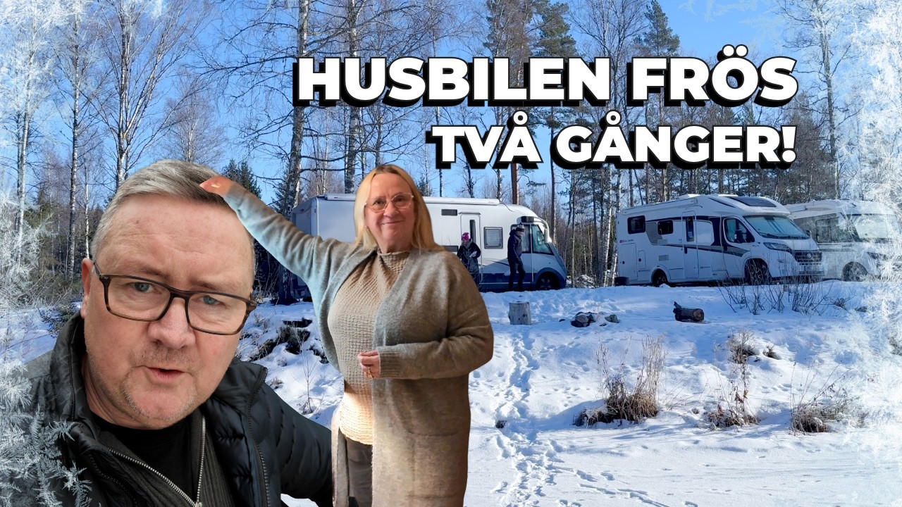 VINTERCAMPING I –20°C ❄️ HUSBILENS VATTENSYSTEM FRÖS TVÅ GÅNGER