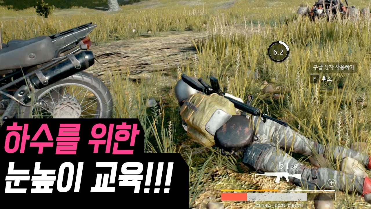 배그] 하수를 위한 눈높이 교육! 이론만... (Battlegrounds배틀그라운드)17.5.11