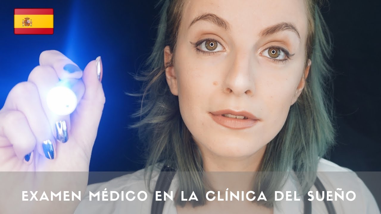 ASMR español 🇪🇸💤 Examen medico en la clinica del sueño 🏥 (sigue la luz, estetoscopio, teclado)