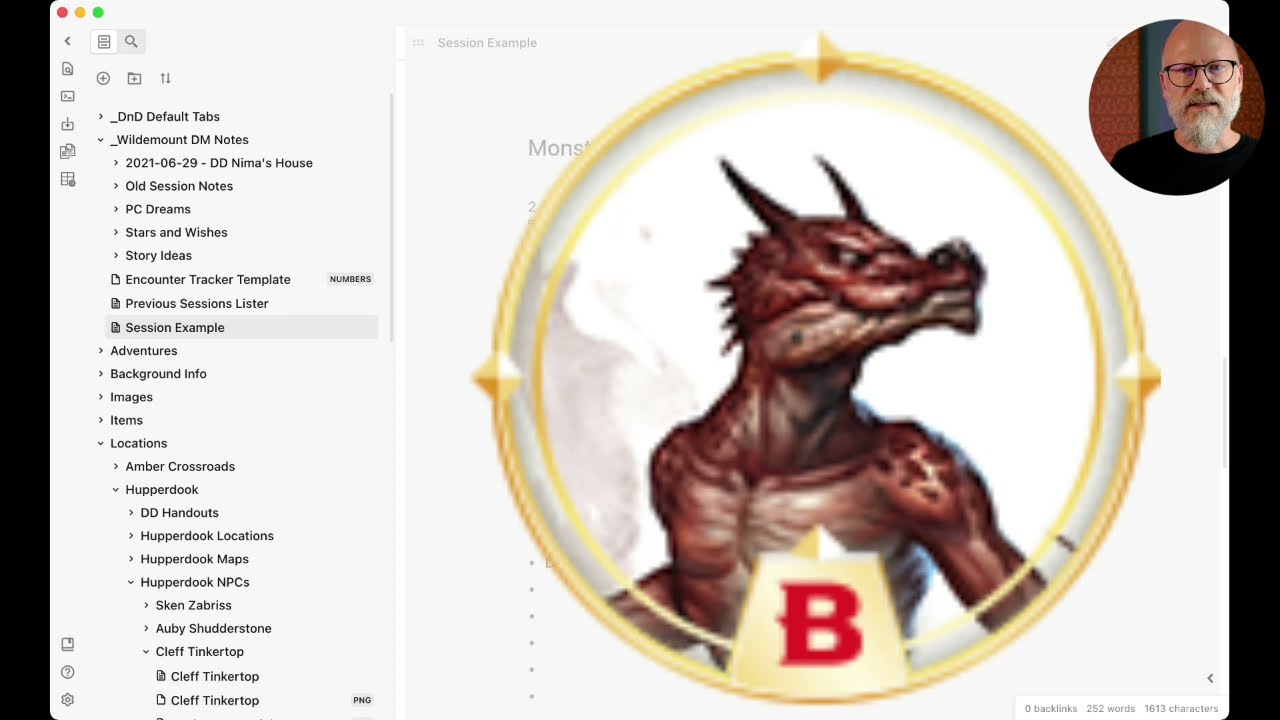 Using Obsidian.md to DM D&D
