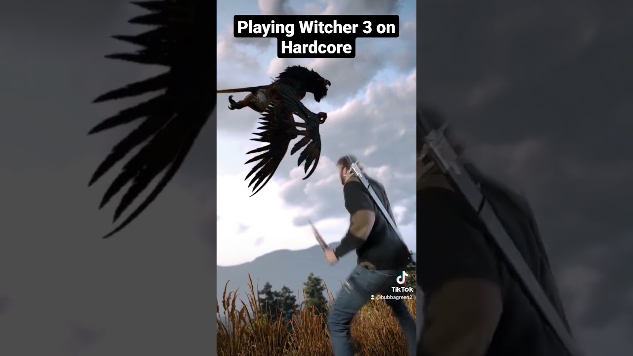 Playing #Witcher3 on Hardcore Mode. #witcher #gaming #shorts