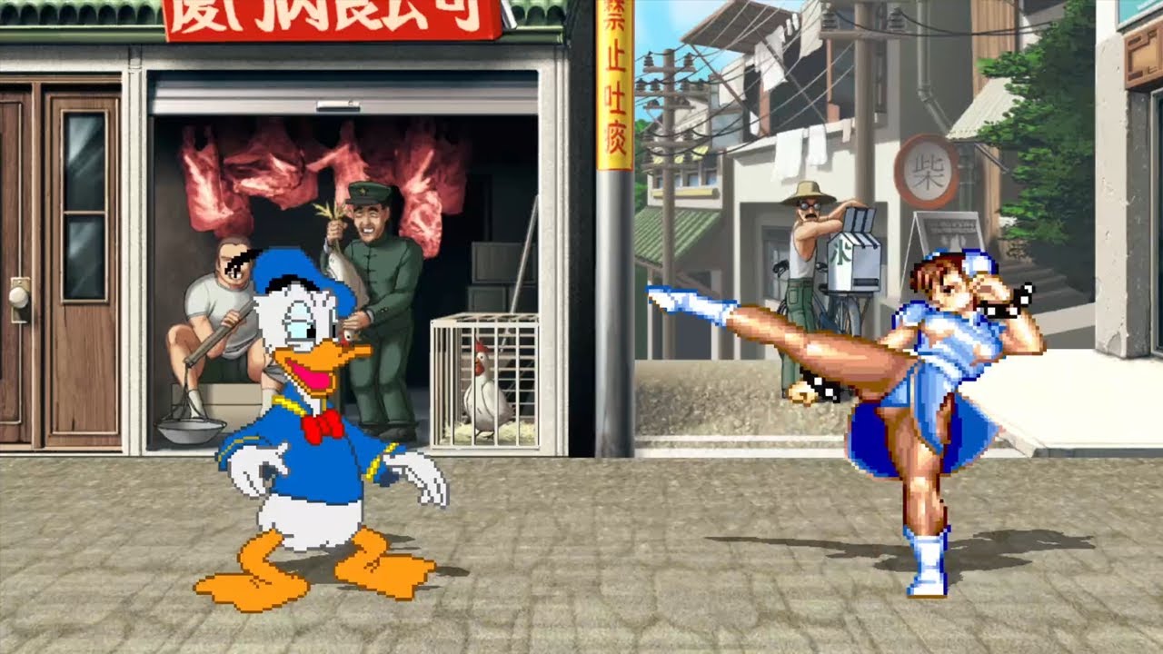 DONALD DUCK vs CHUN-LI - HIGH LEVEL INSANE EPIC FIGHT!
