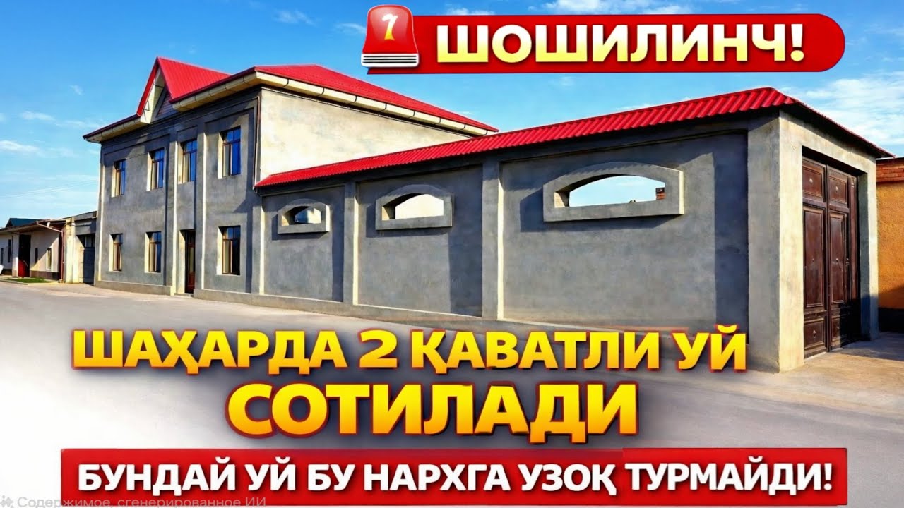 ШАХАРДА 2 КАВАТЛИ УЙ СОТИЛАДИ#сергелимошинабозор #rek #engarzoni #hamyonbop#uy bozor#uy sotuv#уйлар 