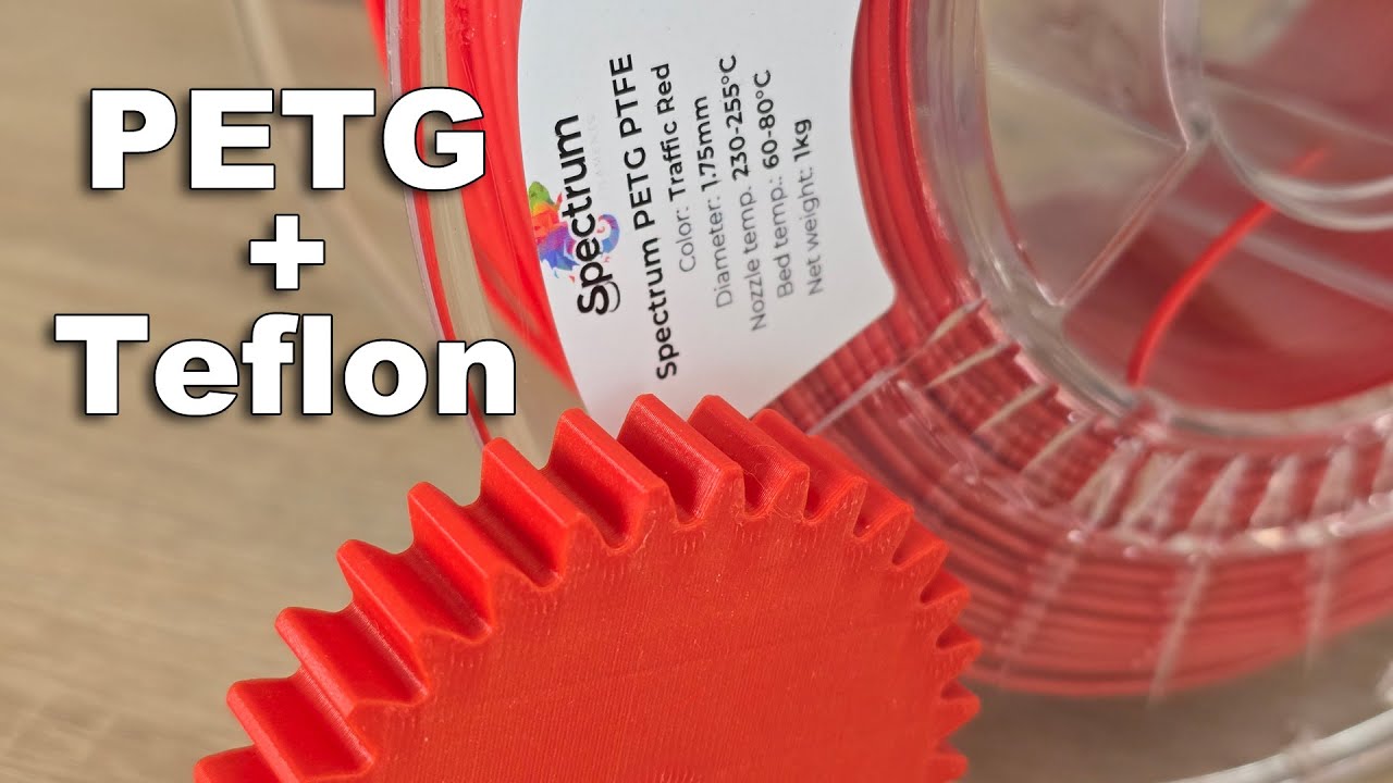 Teflon Inside PETG? Review of Spectrum PETG+PTFE filament