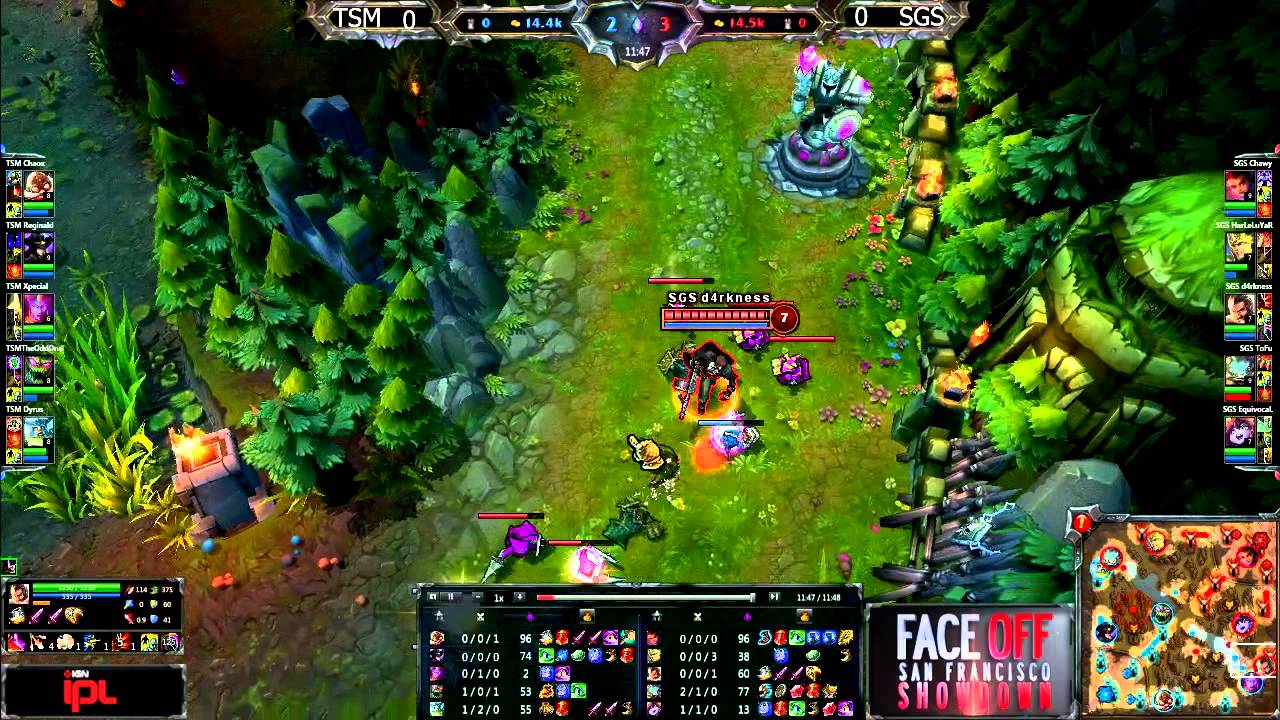 TSM vs Singapore Sentinels - Game 1 - IPL Face Off - League of Legends