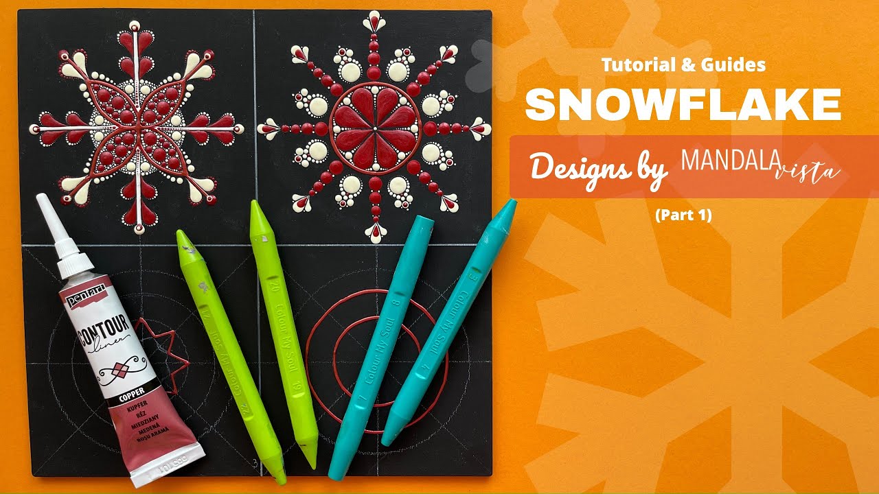 Snowflake Designs Tutorial & Guide Video by MANDALAVISTA (Part 1)