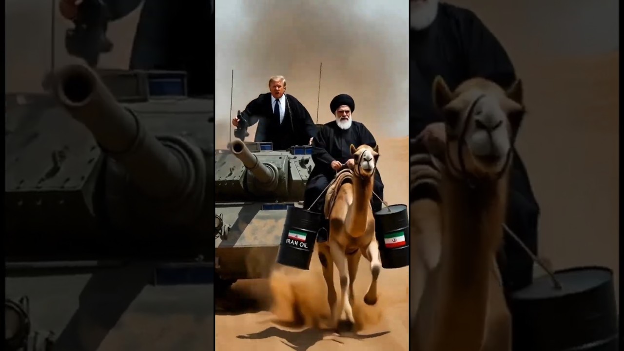 When Trump Meets Ayatollah 😲🔥 | Unexpected Twist #funnyshorts #trump #trendingshorts #viralshorts