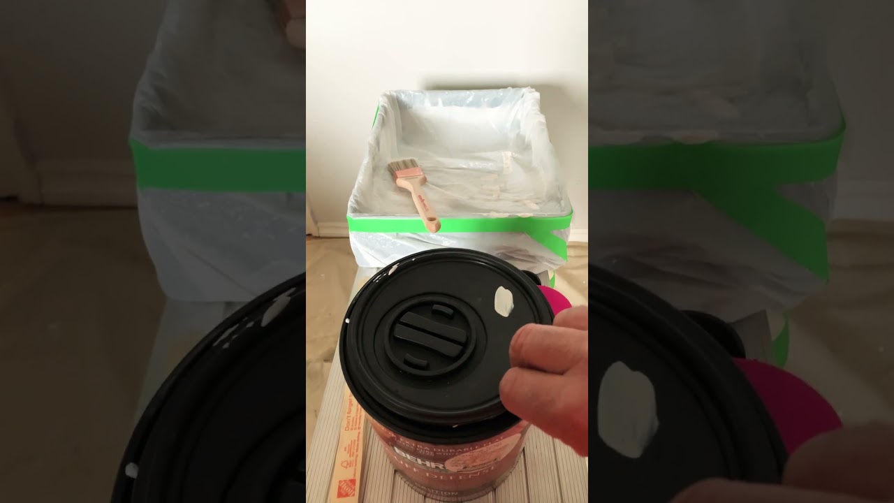 Thinning Water Base Paint ￼#paintingforbeginners #homedepot