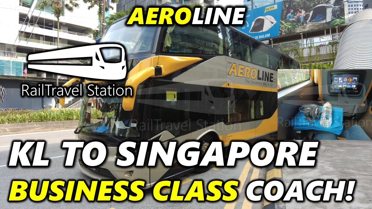AEROLINE BUSINESS CLASS BUS FROM KL TO SINGAPORE! 🇲🇾🚌🇸🇬 Corus Hotel Kuala Lumpur→HarbourFront Centre