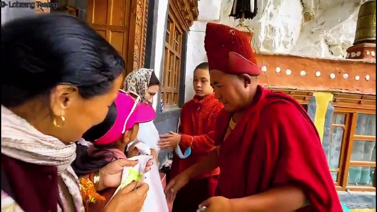 Tulku Tenzin Wangchen Rinpoche la visit to Phugtal Monastery Zanskar Valley Ladakh