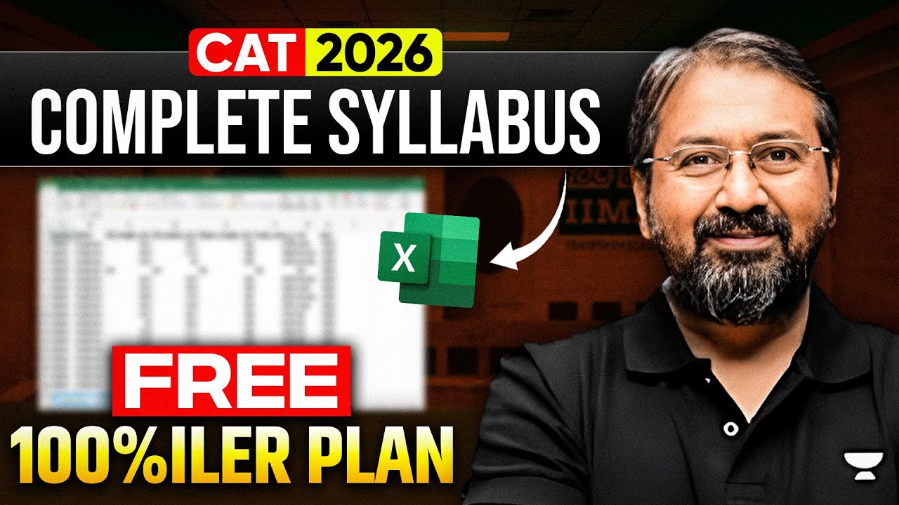 CAT 2026: Full Syllabus Explained + FREE 100%ile Roadmap | Ronak Shah