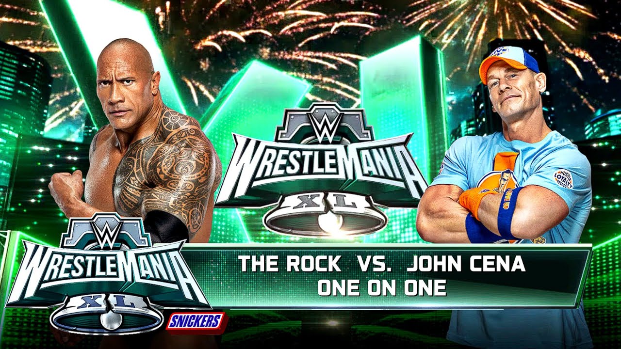WWE FULL MATCH: John Cena vs. The Rock : WRESTLEMANIA , Jan 20, 2026 (WWE 2K25)
