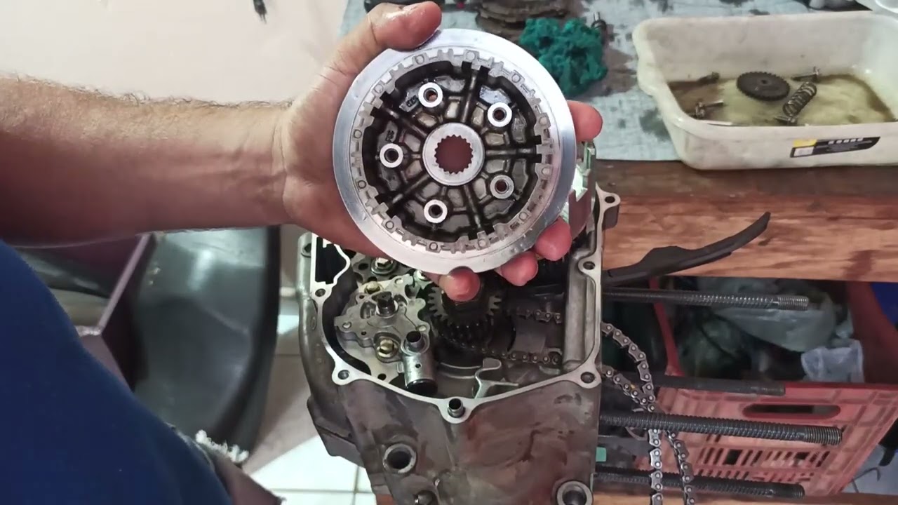 Montagem Completa do Motor XRE 300 CB 300 e CBX 250 Embreagem, Bomba de óleo e Corrente de Comando