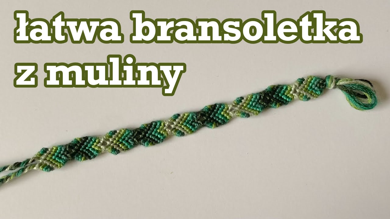 jak zrobić bransoletkę chevron | jak zrobić bransoletkę z muliny DIY wzór jodełka | chevron bracelet