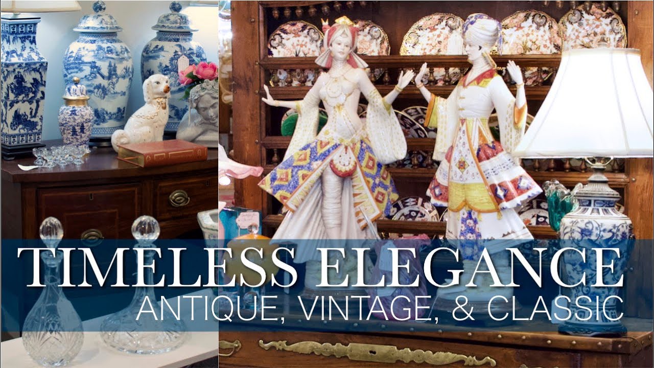 Walk Through Classic Luxury! Antique Vintage Interior Home Design Shop Tour + Elegant Peaceful Piano
