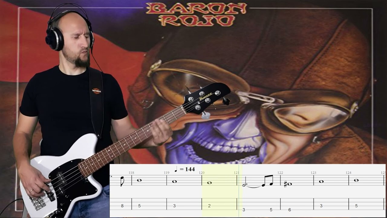 Barón Rojo Bass Cover (+Tab): Destrozando 