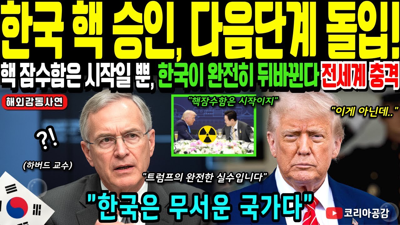 [해외감동사연] 트럼프가 숨기려던 ‘한국 핵승인’의 진실, 하버드 교수가 폭로했다