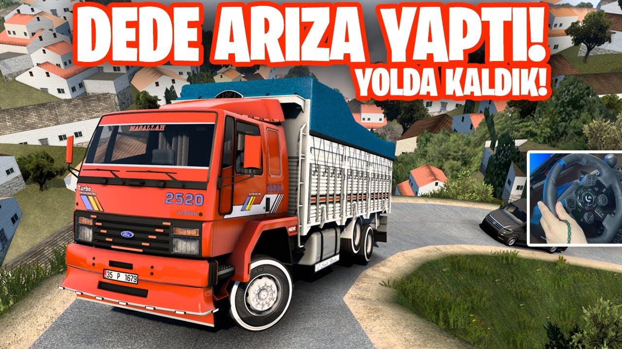 ÖLÜM YOLLARINDA YAŞAM MÜCADELESİ ! DEDE FORD ARIZA YAPTI YOLDA BIRAKTI ! | ETS 2 FORD CARGO 2520