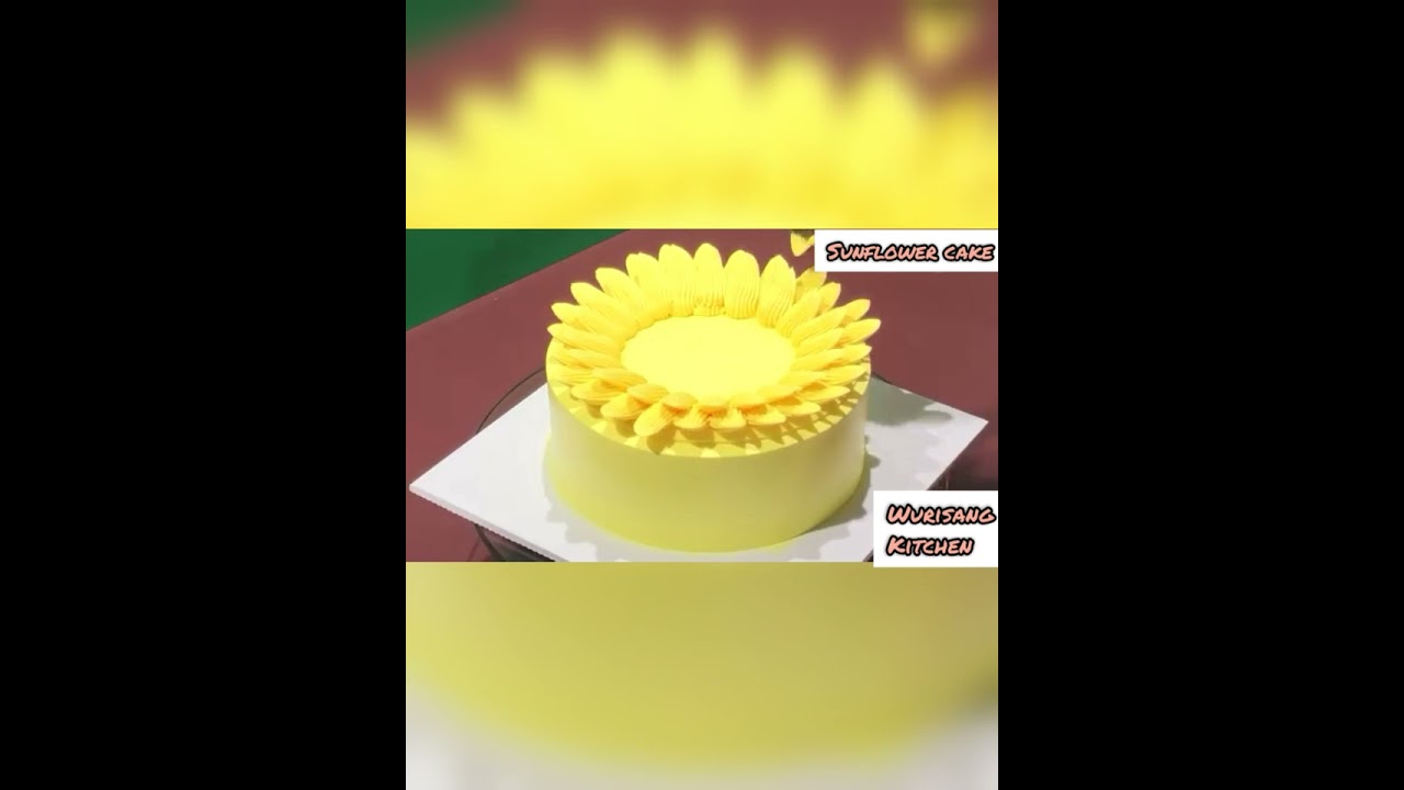 Amazing SUNFLOWER CAKE decoration  