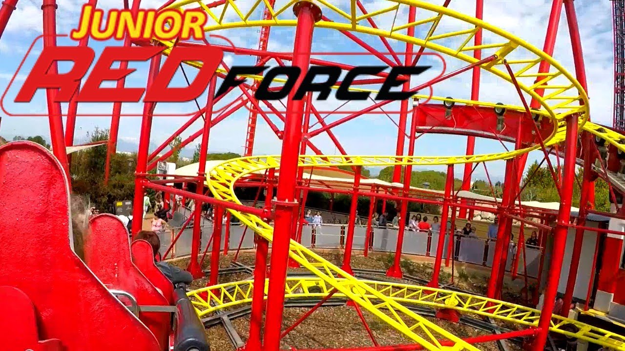 Junior Red Force On Ride POV - Ferrari Land PortAventura World