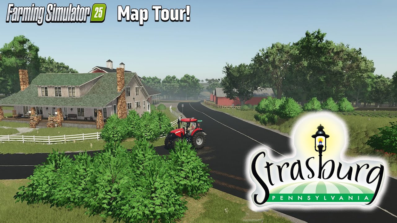STRASBURG PA (AMISH COUNTRY) NEW MOD MAP! (TOUR/REVIEW!) Farming Simulator 25
