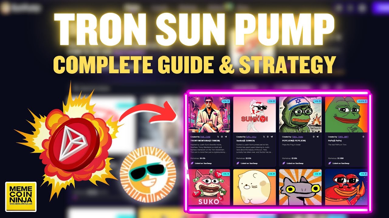 How to Trade Tron Meme Coin on SunPump  | A Beginners Guide