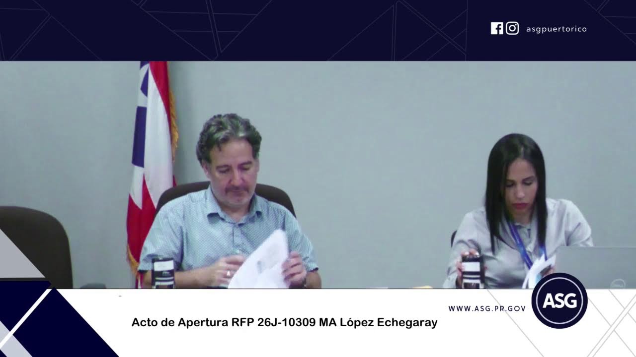 Acto de Apertura RFP SF 26J-10309 MA López