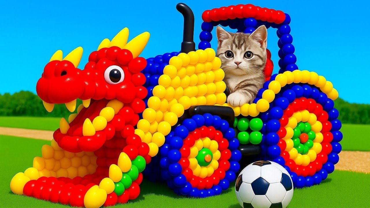 The mascot vibrato assistant JCB and Tractor on the football field is popular, co-produced, creative