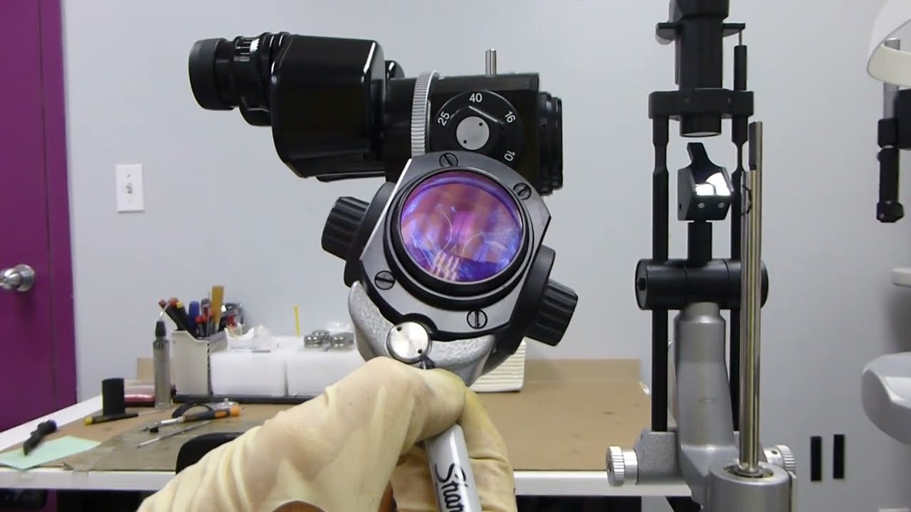 Haag-Streit 900 BQ Slit Lamp: Focus Tweak. Adjusting you focal distance for clarity/sharpest image.*