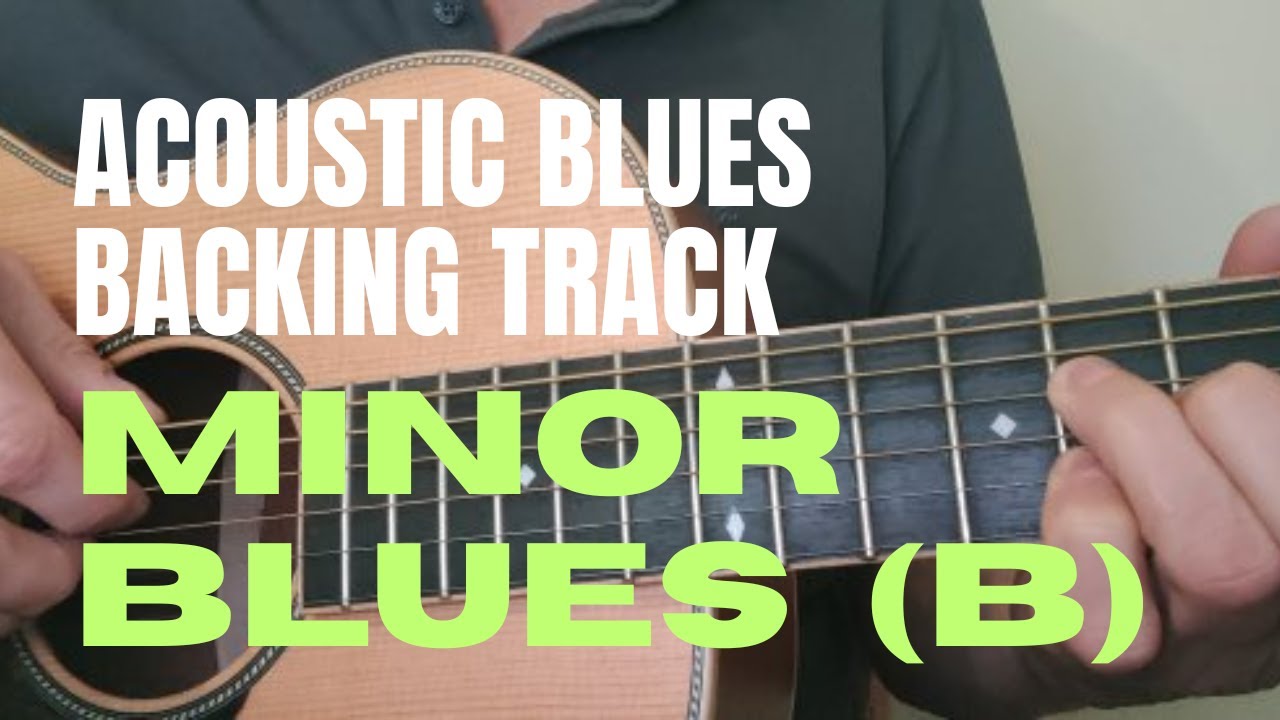 Blues backing track in B minor | 12 bar blues acoustic jam track