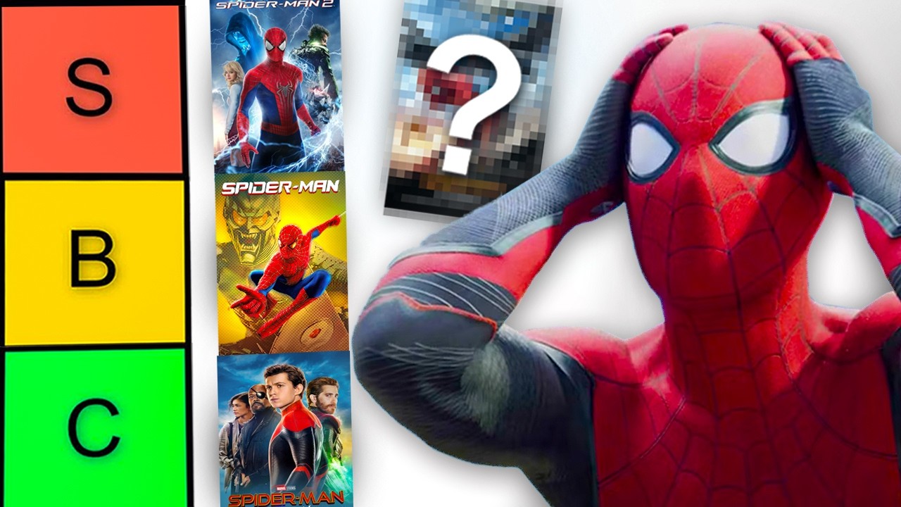 RANKING WSZYSTKICH FILM&Oacute;W z SPIDER-MANEM