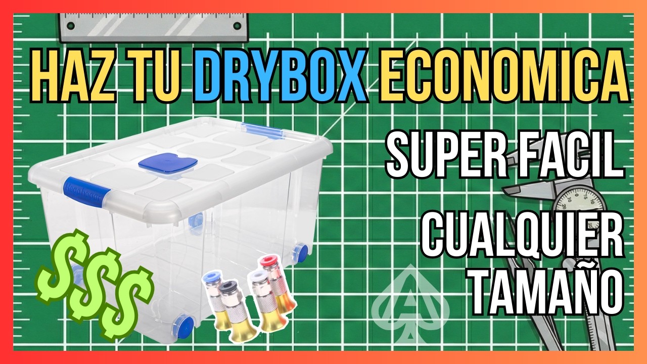 Crea tu propia DRY BOX para filamentos SUPER BARATA! Para usar con AMS y BMCU. Adiós a la HUMEDAD.