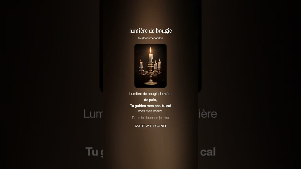 lumière de bougie /Des flammes qui dansent dans la nuit