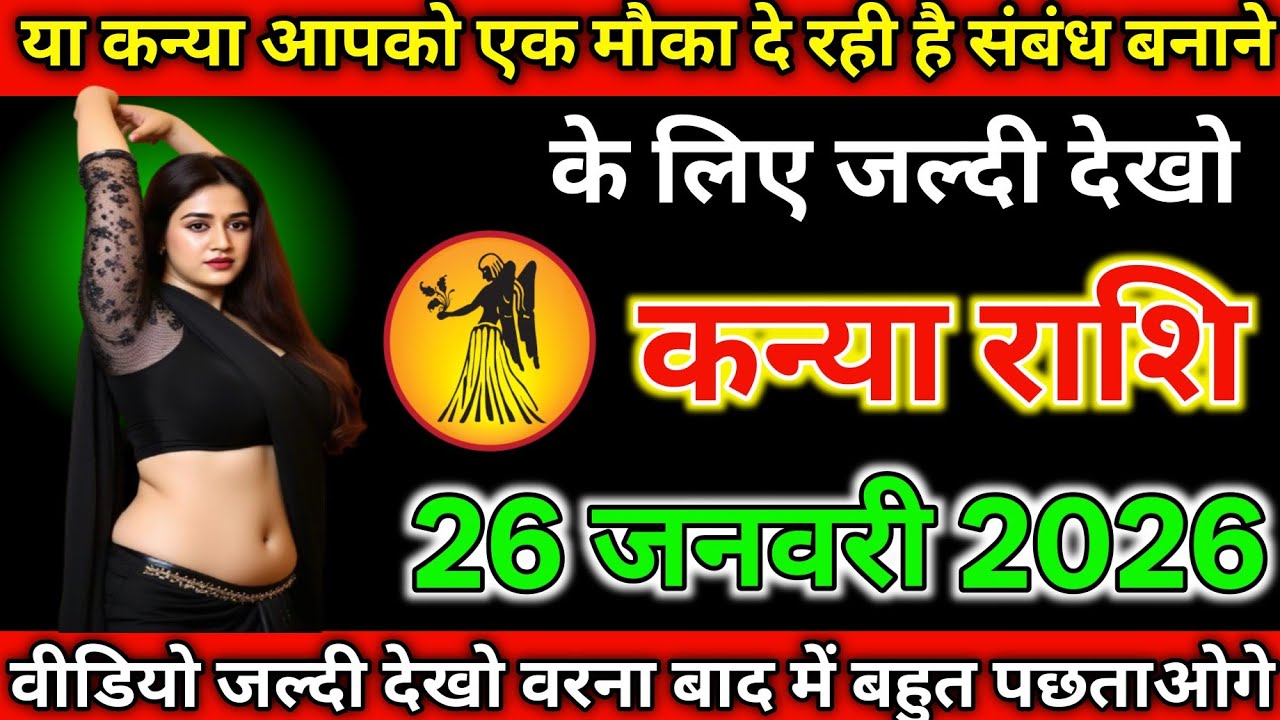 #कन्या राशि दिनांक 24 जनवरी 2026 यह कन्या आपको एक मौका दे रही है संबंध बनाने के लिए जल्दी देखो#