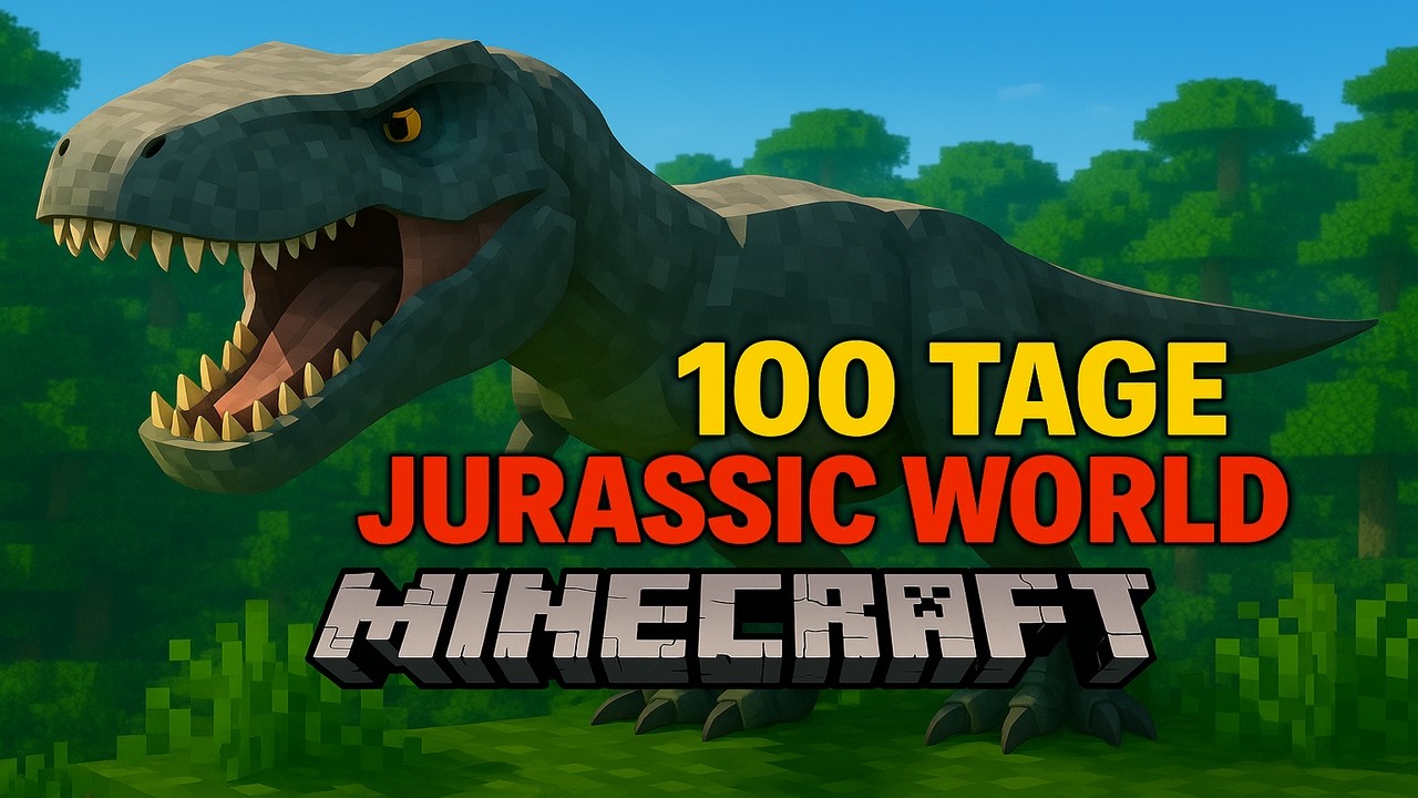 Ich überlebte 100 Tage in Minecraft und baute meine eigene Jurassic World 2